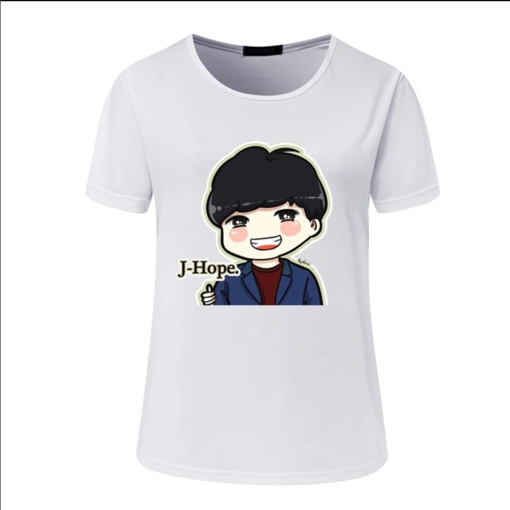 Nwt Kpop BTS J-Hope Kawaii Anime Shirt (SM/LG)